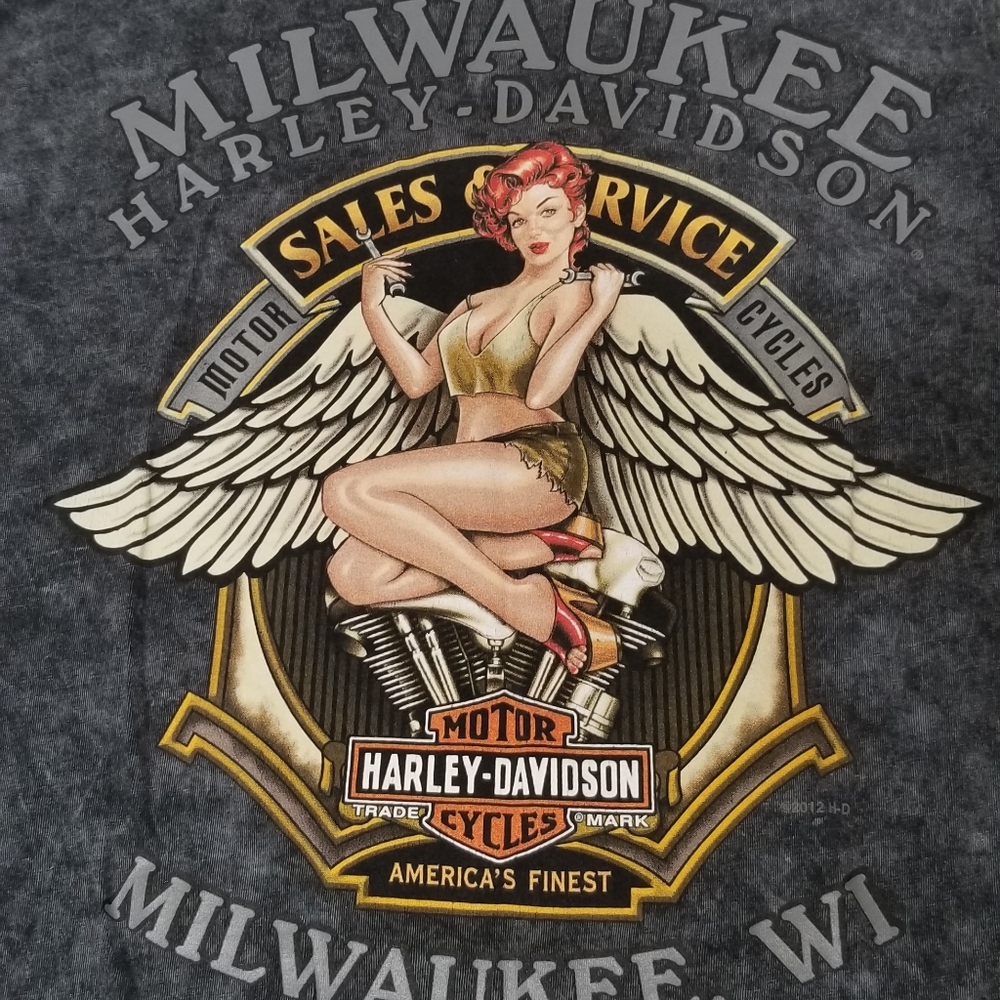 Harley Davidson Shirt Milwaukee Biker chick XL